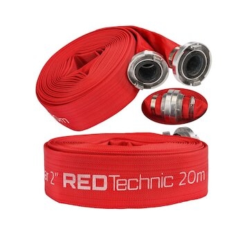 Požární hadice s rychlospojkami 2", 20m RED TECHNIC