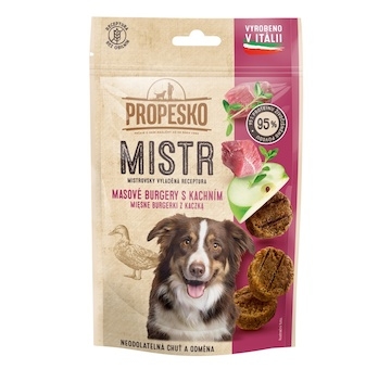 Propesko Dog Mistr burger kachní, jablko a tymián 60 g