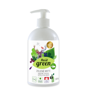 Real green Zelené mytí-nádobí, ruce, ovoce a zelenina 500g