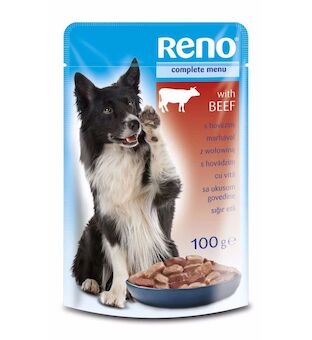 RENO Dog hovězí, kapsa 100 g