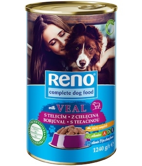 RENO Dog telecí, kousky 1240 g