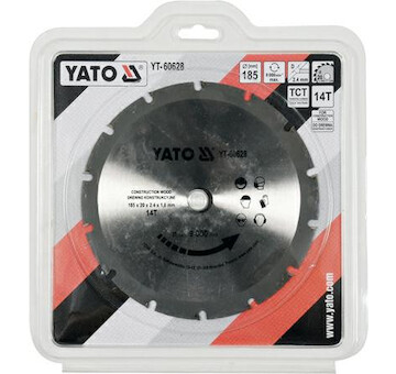 Řezný kotouč na dřevo Yato YT-60628 185x20 mm