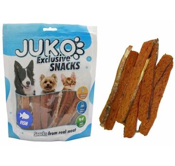 Salmon Strip with Fish Skin JUKO Snacks 250 g