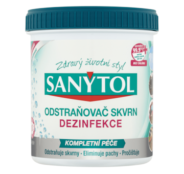 SANYTOL dezinfekce, odstraňovač skvrn 450g do pračky