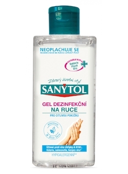 SANYTOL dezinfekční gel sensitive na ruce 75ml na citlivou pokožku