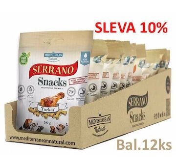 Serrano Snack Dog Turkey 100 g (12 ks) SLEVA 10 %