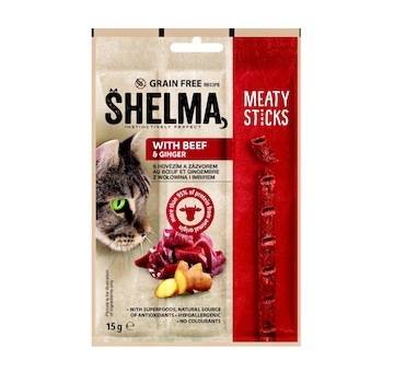 Shelma Sticks s hovězím a zázvorem GF 15 g