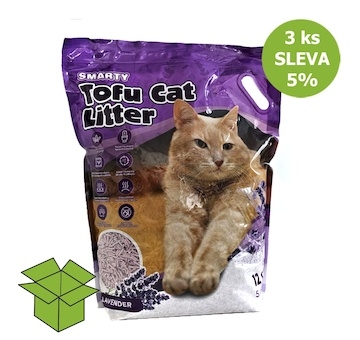 Smarty Tofu Cat Litter Lavender podestýlka 12 l (3 ks) SLEVA 5 %