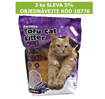 Smarty Tofu Cat Litter Lavender podestýlka 12 l