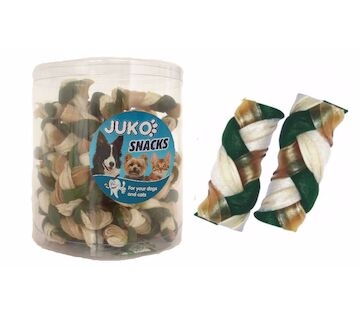 Splétaný copánek Mint JUKO Snacks (40 ks)