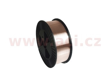 svařovací drát ocel 0.8 mm, plastová cívka průměr 300 mm, 15 kg - ER70S-6