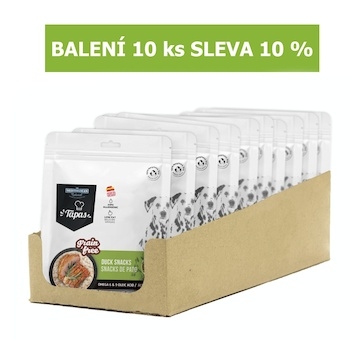 Tapas Snack Dog Duck GF 150 g (10 ks) SLEVA 10 %