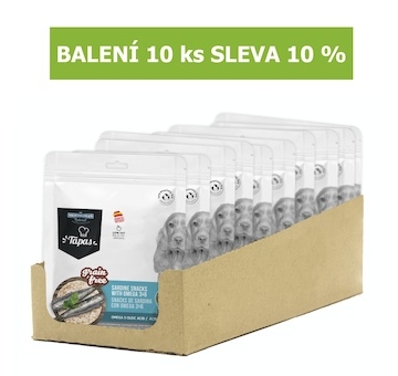 Tapas Snack Dog Sardine with Omega GF 150 g (10 ks) SLEVA 10 %