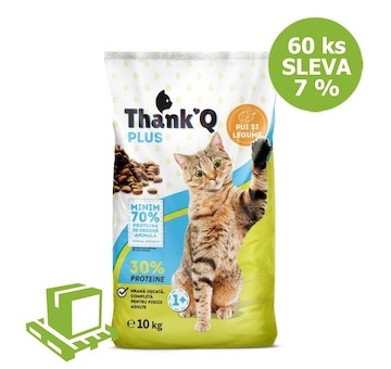 Thank´Q Plus Cat Adult Kuře 10 kg (paleta 60 ks) SLEVA 7 %