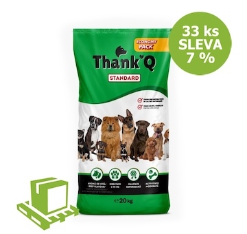 Thank´Q Standard Dog Adult Hovězí 20 kg (paleta 33 ks) SLEVA 7 %