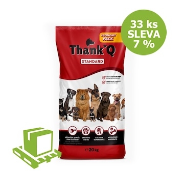 Thank´Q Standard Dog Adult Šunka 20 kg (paleta 33 ks) SLEVA 7 %