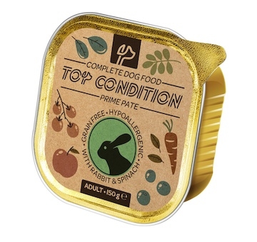 Top Condition Dog Rabbit & Spinach paté 150 g