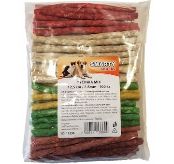 Tyčinka mix JUKO Snacks 12,5 cm, 7 - 8 mm (100 ks)