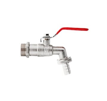 Ventil zahradní, vstup 3/4", výstup 1" + hadičník 3/4" - GEKO