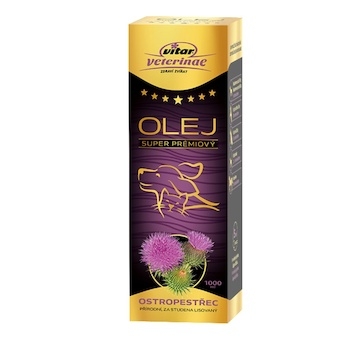 Vitar Veterinae Ostropestřec olej 1000 ml