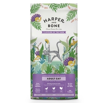 Vzorek Harper and Bone Cat Adult příchutě farmy 70 g