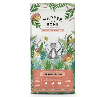 Vzorek Harper and Bone Cat Sterilised příchutě farmy 70 g