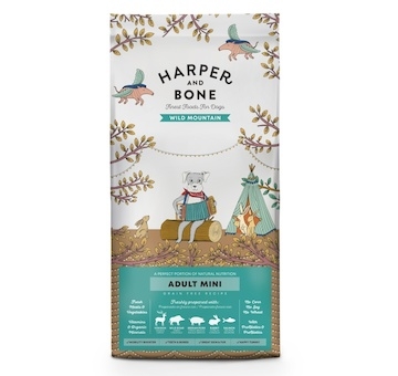 Vzorek Harper and Bone Dog Adult Mini divoké hory 100 g