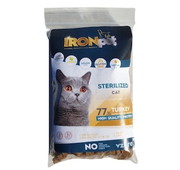 Vzorek IRONpet Cat Sterilized Turkey (Krůta) 70 g