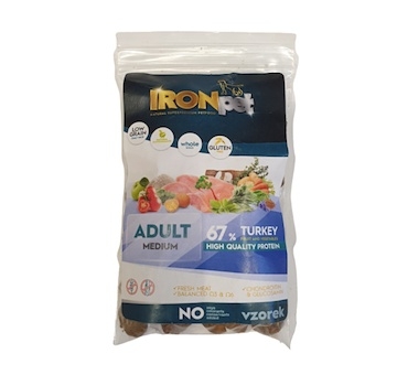 Vzorek IRONpet Dog Adult Medium Turkey (Krocan) 100 g