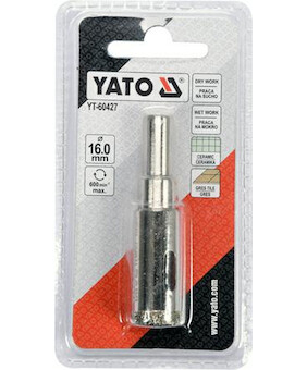 Yato Diamantový vrták 16mm pro suché i mokré vrtání YT-60427