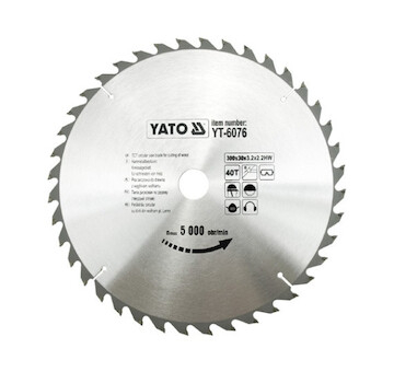 Yato Kotouč na dřevo 300 x 40T x 30mm YT-6076