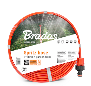 Zavlažovací hadice 15m, oranžová SPRITZ HOSE