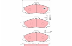 Sada brzdových destiček, kotoučová brzda TRW GDB3353