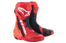 boty SUPERTECH R, ALPINESTARS (červená fluo/červená, vel. 44)