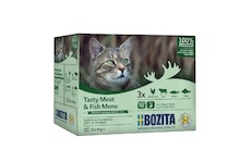 Bozita Cat kousky masa a ryb v želé, kapsička 85 g (12 pack)