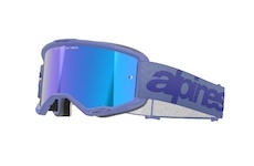 brýle VISION 5 WORDMARK, ALPINESTARS (fialová, zrcadlové modré plexi) 2025