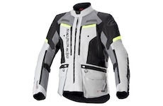 bunda BOGOTA PRO DRYSTAR, ALPINESTARS (šedá/tmavě šedá/černá/žlutá fluo, vel. 4XL)