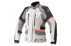 bunda STELLA ANDES DRYSTAR, TECH-AIR 5 kompatibilní, ALPINESTARS, dámská (světle šedá/tmavě šedá/černá/růžová fluo, vel. 2XL)