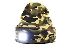 Čepice ARMY s LED svítilnou USB nabíjení