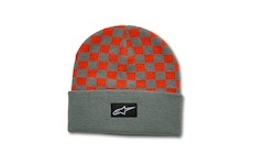 čepice CHECKERED CUFF BEANIE, ALPINESTARS (modrá/oranžová)