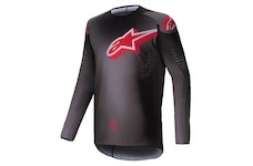 dres SUPERTECH LIPAN, ALPINESTARS (kouřová/červená, vel. M)