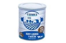 FARMKA Dog s lososem, konzerva 800 g