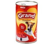 Grand Premium Dog hovězí, konzerva 1300 g