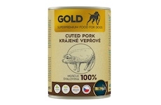 IRONpet Gold Dog Vepřová krájená svalovina, konzerva 400 g