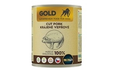 IRONpet Gold Dog Vepřová krájená svalovina, konzerva 800 g