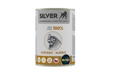 IRONpet Silver Dog Kuřecí 100% masa, konzerva 400 g