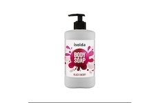 ISOLDA Black cherry body soap 400ml, tělové mýdlo