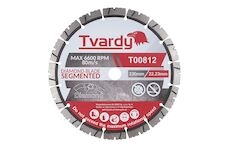 Kotouč diamantový řezný, segmentový 230x12x22,23mm na dlaždice a kámen TVARDY