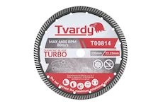 Kotouč diamantový řezný, Turbo 230x10x22,23mm na dlaždice a kámen TVARDY