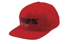 kšiltovka 100% - DRIVE Snapback červená (vel. UNI)